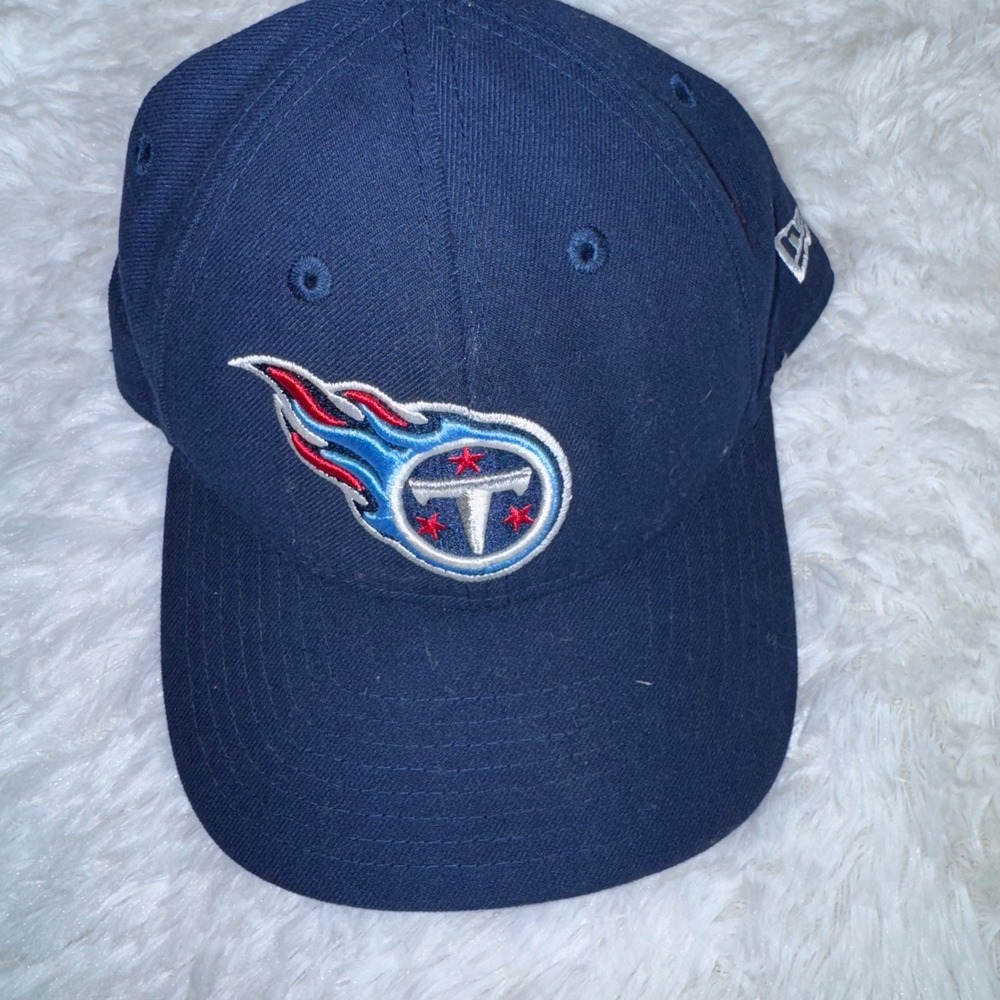 New Era Tennessee Titans Hat Mens OSFM Navy Blue Excellent 9FORTY NFL Cap